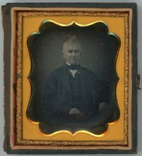 Older Man With Hair Standing Up (1/6 Plate Daguerreotype) picture