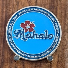Allied Universal Mahalo Hibiscus Flower Themed Challenge Coin W#29 picture