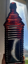 NICE STRAWBERRY PUCE COLORED DRAKE'S 1860 PLANTATION BITTERS BOTTLE CLEAN L@@K picture