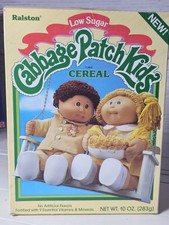 Ralston Cabbage Patch Kids Cereal Box from-1985 Empty Box Only RARE picture