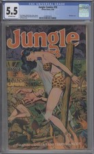 JUNGLE COMICS #78 CGC 5.5 BONDAGE COVER FICTION HOUSE 1946 picture
