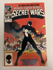 MARVEL COMICS SUPER HEROES SECRET WARS #8 ORIGIN Spider-Man BLACK COSTUME 1984 picture