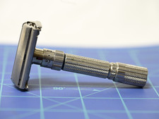 Vintage 1960 Gillette Fatboy Adjustable Safety Razor F2 1-9 Dial TTO DE USA picture
