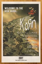 1998 KORN Follow The Leader Vintage Print Ad/Poster CD/LP Promo Art Nu Metal 90s picture