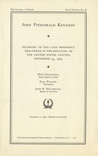 Eulogies to the late president JFK picture
