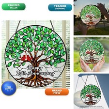 Bozspacer 20th Wedding Anniversary Stained Glass Suncatcher picture