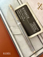 Vintage PARKER 75 Sterling Silver Fountain Pen - 63(Extra Fine) Nib Perfection picture