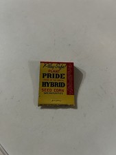 Vintage Pride Hybrid Seed Corn Matchbook Cover Minneapolis MN Farm Advertising picture