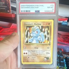 Pokémon Gym Challenge Giovanni's Machop #72 PSA 8 2000 English WotC picture
