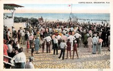 Bradenton Cortez Beach FL Florida Ana Maria island Sarasota Vtg Postcard I2 picture