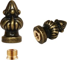 2 Pieces 1/8IP Lamp Shade Finial Tiffany Victorian Finials for Lamps Threaded... picture