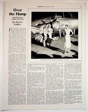 Collier's 1933 Vintage Print Article Over the Hump 10x13 Black & White picture