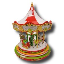 Wizardi Christmas Carousel Decoration. Christmas Village F07M3-5-FQ24066 picture