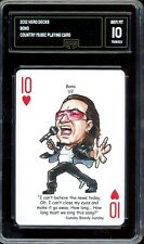 2012 Hero Decks Rock N' Roll Playing Card ~ Bono U2 ~ GMA 10 picture