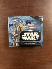 2026 TOPPS CHROME STAR WARS HOBBY BOX - FACTORY SEALED / BRAND NEW IN HAND picture
