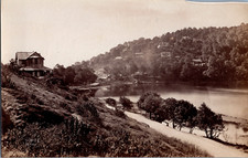 India, Nynee Valley and Lake from Smuggler's Rock, Vintage Print, ca.1875 Ti picture