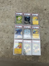PSA Graded Pokémon TCG 9-Card Lot Pikachu, Promo, SIR & IR Lot picture