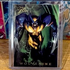 Fleer Flair X-Men 1996 Wolverine Insert Set Non-Sport Trading Card Numbered 8/18 picture