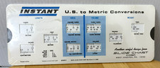 INSTANT U.S. to METRIC CONVERTER 1971 from SLIDE CHART CORP. New. OLD STOK picture