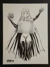 TIM VIGIL (FAUST) 2019 Madelyne Pryor (Goblin Queen) Original Sketch X-Men picture