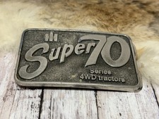 Vintage International Harvester IH Super 70 Series 4WD Tractor Belt Buckle picture