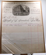 1880  S. Greenshields, Son & Co. Montreal, Canada Original Invoice Ephemera Good picture