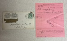1888 Fairbanks Morse Co Antique Ephemera Envelope Eclipse Wind Mill Scales Pumps picture