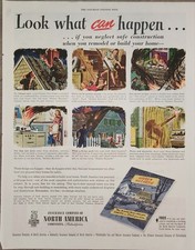 1946 Insurance company of North America Vintage Ad Look what can Happen picture