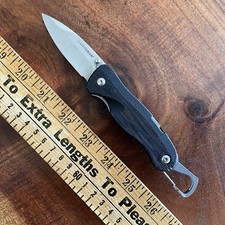 Leatherman Carabiner Crater C33 folding clip Pocket Knife Black Retired picture