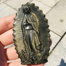 Natural Gold Obsidian Goddess Quartz Skull Crystal Specimen Reiki Healing 1PC picture