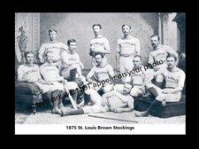 1875 St Louis Browns Team PHOTO Brown Stockings picture