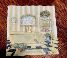 Gorgeous C.Winterle Olson 3D 5.5 X 5.5 Art Plaque For Hanging Or Displayed/stand picture