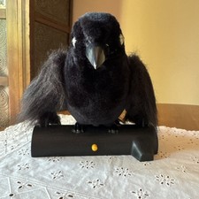 VTG Gemmy Black Raven Lights & Sounds Halloween Prop Motion Activated FOR PARTS picture