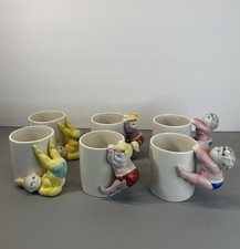 Set of 6 Omnibus By Fitz And Floyd Vintage Coffee Mug Child Dancer Excellent picture