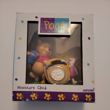 Vintage Disney Winnie the Pooh Piglet Clock Best Friends Fantasma NIB UNTESTED picture