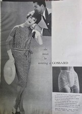 1958 Women's Meet Mr. Mort Dress Gossard Pantie Girdle Vintage Ad picture