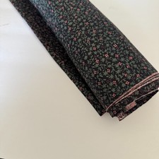 RARE Habutae Berry Noir 9.8yd Vintage Japanese Kimono Silk Fabrics RW41 picture