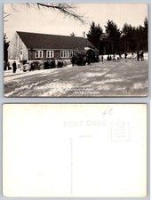 Vintage RPPC Pine Mountain Lodge Kingsford Michigan Ski Resort L. L. Cook picture