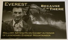 George Mallory Artifact Exhibition Mt. Everest Mountaineer WSHS Tacoma picture