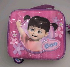 Rare Disney Store Monsters Inc. Boo Lunch Tote w/canteen and strap New picture