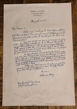 1978 ALS Henry J Taylor Wife Rikki Signed Letter to Mamie Eisenhower Gettysburg picture
