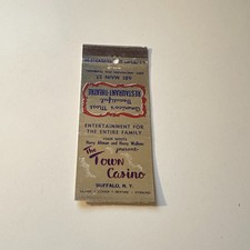 The Town Casino H Altman & H Wallens Buffalo NY Vintage Matchbook Cover TMM26-7 picture