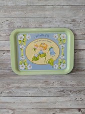 Vintage Herself The Elf Metal Serving Lap Tray 1982 Retro Tin Tray picture