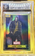 2024 Topps Chrome Marvel Luke Cage Gold Refractor /50 #12 BGS 9.5 GEM MINT picture