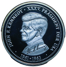 RARE Netherlands John F. Kennedy .999 Silver Presidential Tribute Medal #M142 picture