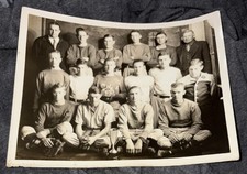 Vintage 8x10 Photograph WOLF LAKE IL School 1920s Baseball Team Studio Photo picture