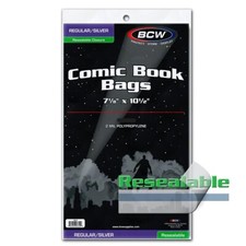 NEW (25 CT) BCW Silver / Regular Comic Bag-Resealable picture