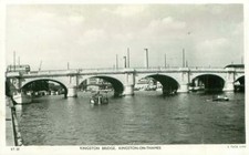 Kingston On Thames Surrey England Kingston Bridge OLD PHOTO picture