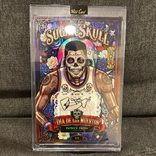 Wild Card 2026 Sugar Skull Dia De Los Muertos Patrick Ewing Auto 1/1 SSCM1-PE2A picture