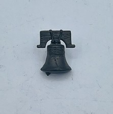 Vtg Liberty Bell Pewter Tone Lapel Pin Philadelphia Independence Hall picture